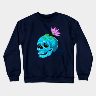 skull and rose Crewneck Sweatshirt